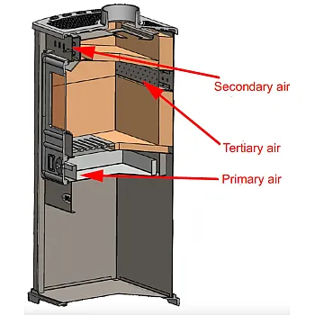 Warnex Berna Lux G 4.0 kandalló, 5.9 kW, bézs szín 