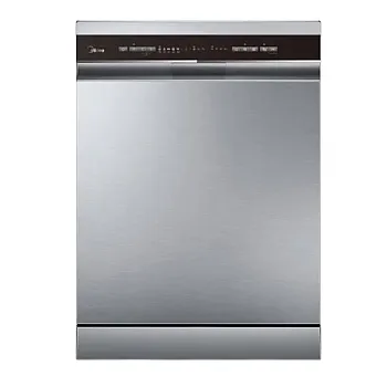 Midea MDWPF1433CSS-W-EU mosogatógép, 14 teríték, Wifi, automatikus ajtónyitás, 3 kosár, 59.8x60x84.5 cm, inox szín 