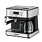 Orion CM6873 presszó kávéfőző 2az1ben, tejhabositó funkció, 850W, inox/fekete szín