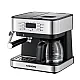 Orion CM6873 presszó kávéfőző 2az1ben, tejhabositó funkció, 850W, inox/fekete szín