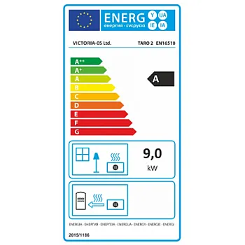 Warnex Taro 2 ajtós prémium kandalló 9 kW 