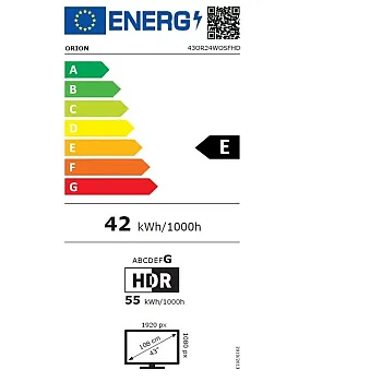 Orion 43OR24WOSFHD Full HD Smart LED TV, 43" 109.22 cm