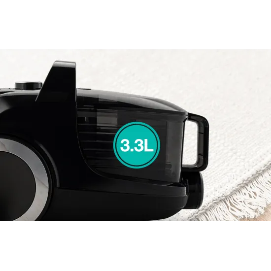 Gorenje VCE01G4AEBK porzsákos porszívó, 800W, fekete szín 