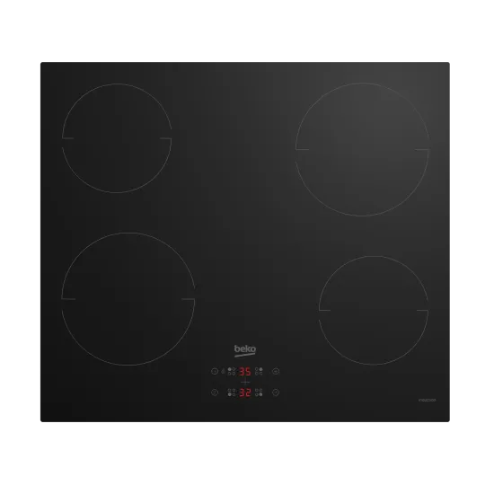Beko HII64401MT beépíthető indukciós kerámialap, 60x52x5.2 cm, fekete szín 