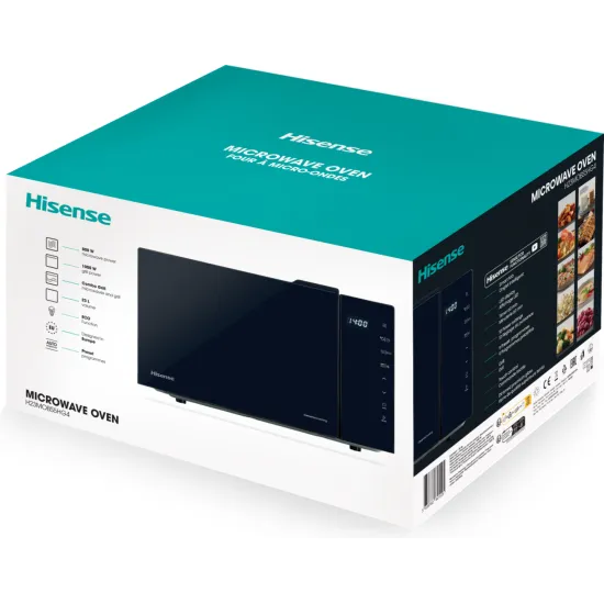 Hisense H23MOBS5HG4 mikrohullámú sütő, 23L, 800W, fekete szín