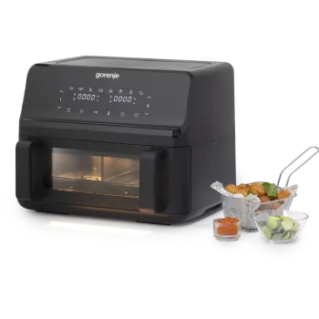 Gorenje AF2700BP forrólevegős sütő, Air Fryer, 9L, 2700W, fekete szín 