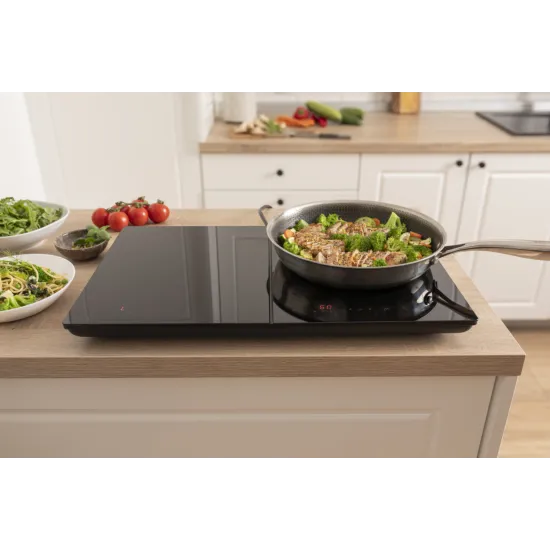 Gorenje ICY3500DGP kétzónás indukciós kerámialap, fekete szín 