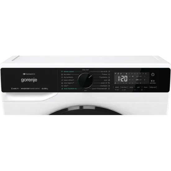 Gorenje WD2PA1X64ADW mosó-szárítógép, 10.5/6 kg, inverter motor, Wifi, gőz, 59.5x59x84.5 cm 