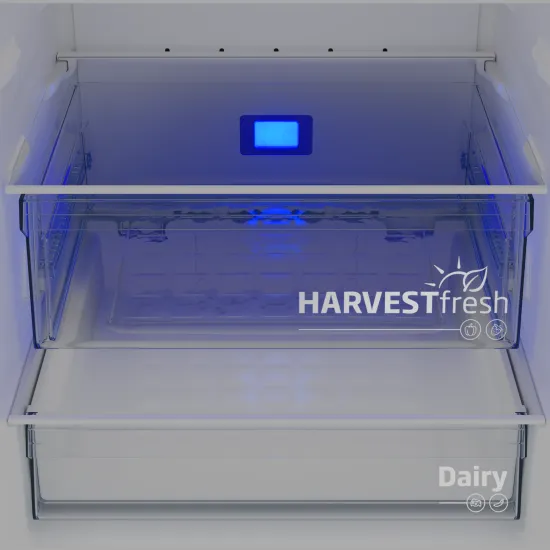 Beko B3RCNE564HW Total No Frost alulfagyasztós kombinált hűtőszekrény, 340/150L, 70x74.5x192 cm