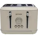 Gorenje T2300CLIN elefántcsont színű retro 4 szeletes kenyérpirító kiolvasztás, melegítő funkcióval
