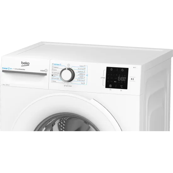 Beko BM3WFSU37013WW elöltöltős mosógép, 7 kg, inverter motor, 60x49.6x84.5 cm 
