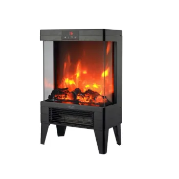 Adler AD7755 elekromos kandalló, 3D lánghatás, 1000/2000W, fekete szín 