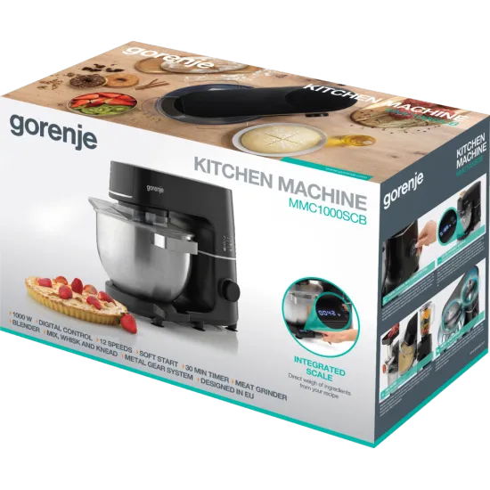 Gorenje MMC1000SCB konyhai robotgép, 6L, 1000W, fekete