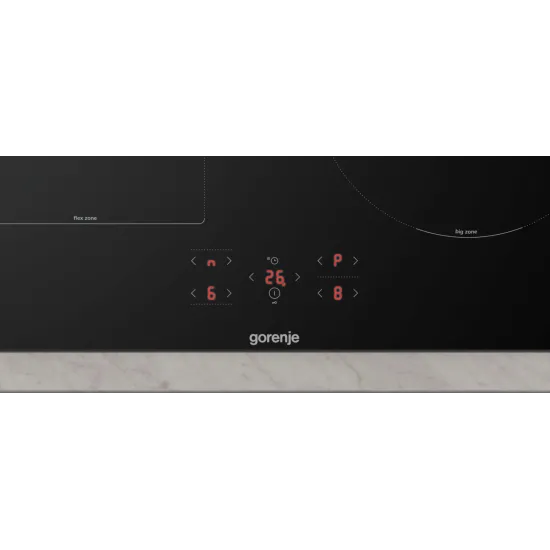 Gorenje GI6431BFZ beépíthető indukciós kerámialap, Bridge összekapcsolható főzőzóna, 59.5x52x5.4 cm, fekete szín 