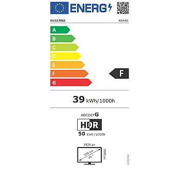 Hisense 40A4S 40", 101.6 cm FHD Smart LED TV 