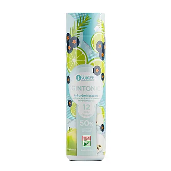SodaCo gin tonic ízű szörp, alkoholmentes, 500 ml, 1:23 higítási arány
