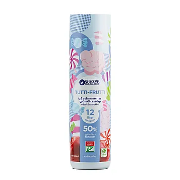 SodaCo tutti frutti ízű, cukormentes szörp, 500 ml 