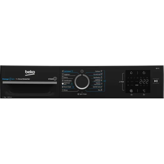 Beko BM3WFSU37413WPBB1 elöltöltős mosógép, 7 kg, inverter motor, 60x49.6x84.5 cm 