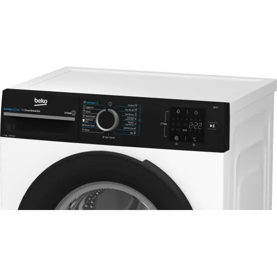 Beko BM3WFSU37413WPBB1 elöltöltős mosógép, 7 kg, inverter motor, 60x49.6x84.5 cm 
