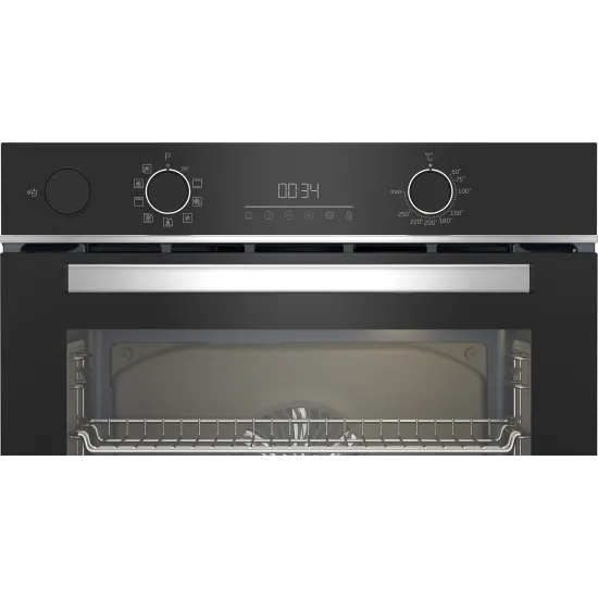 Beko BBIS13300XMSE beépíthető sütő, 72L, 59.4x56.7x59.5 cm, fekete/inox szín 