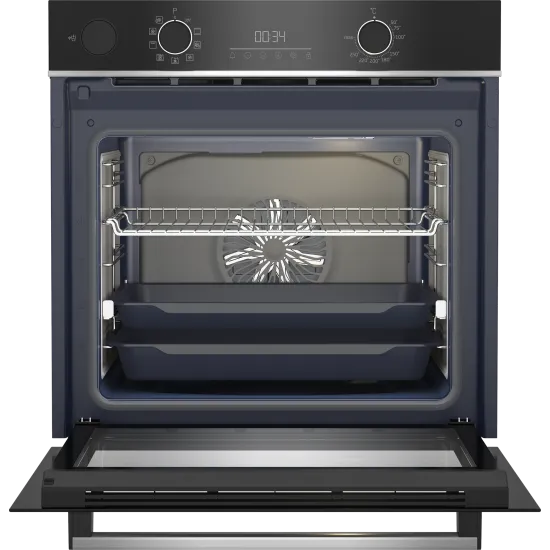 Beko BBIS13300XMSE beépíthető sütő, 72L, 59.4x56.7x59.5 cm, fekete/inox szín 