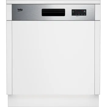 Beko BDSN153E3X beépíthető kezelőpaneles mosogatógép, 13 teríték, 59.8x57x81.8 cm, ujjlenyomatmentes inox szín 