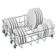 Beko BDSN153E3X beépíthető kezelőpaneles mosogatógép, 13 teríték, 59.8x57x81.8 cm, ujjlenyomatmentes inox szín 