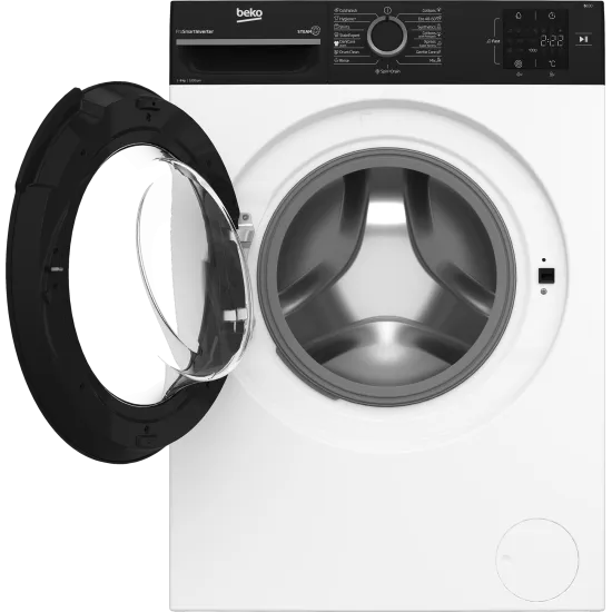 Beko BM1WFSU36223WPBB elöltöltős mosógép, inverter motor, gőz, 60x44.6x84.5 cm