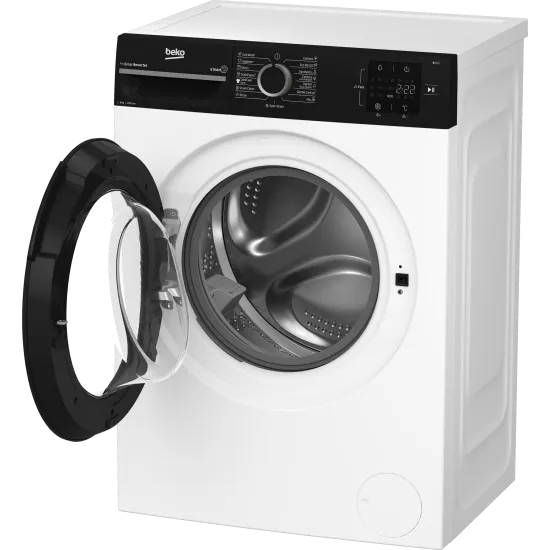 Beko BM1WFSU36223WPBB elöltöltős mosógép, inverter motor, gőz, 60x44.6x84.5 cm