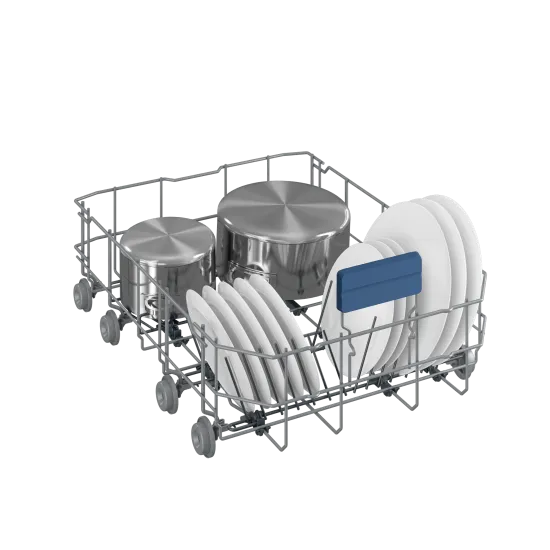 Beko BDIS38040Q teljesen beépíthető mosogatógép, 3 kosár,automatikus ajtónyitás, 44.8x55x81.8 cm