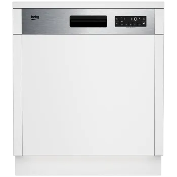 Beko BDSN28530X kezelőpaneles beépíhető mosogatógép, 15 teríték, automatikus ajtónyitás, 3 kosár,59.8x57x81.8 cm, ujjlenyomatmentes inox szín 