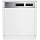 Beko BDSN28530X kezelőpaneles beépíhető mosogatógép, 15 teríték, automatikus ajtónyitás, 3 kosár,59.8x57x81.8 cm, ujjlenyomatmentes inox szín 