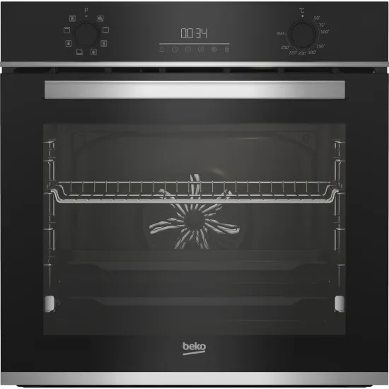 Beko BBIM13300XD beépíthető sütő, 72L, 59.4x56.7x59.5 cm, fekete/inox szín 