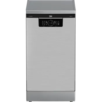 Beko BDFS26046XQ mosogatógép, 10 teríték, 3 kosár, automatikus ajtónyitás, 44.8x60x85 cm, acélszürke szín 