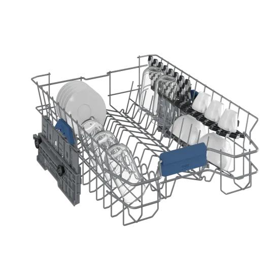 Beko BDFS26046XQ mosogatógép, 10 teríték, 3 kosár, automatikus ajtónyitás, 44.8x60x85 cm, acélszürke szín 