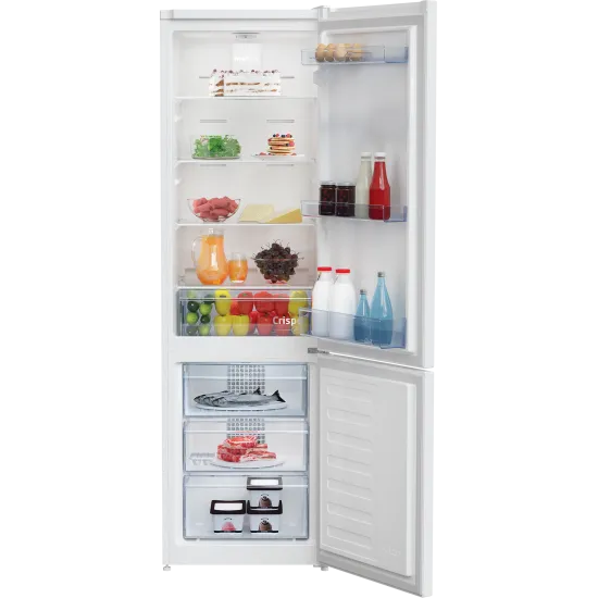 Beko RCNA305K40WN No Frost alulfagyasztós kombinált hűtőszekrény, 190/76L, 54x57.4x181.3 cm