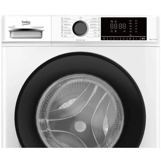 Beko B1WFM2741WBEE elöltöltős mosógép, 7 kg, gőz, 60x52x84.7 cm