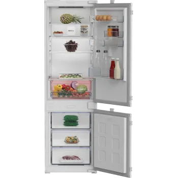Beko B3BCNA294HS No Frost beépíthető alulfagyasztós kombinált hűtőszekrény, 194/76L, 54x55x177.5 cm