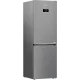 Beko B3RCNA364HXB1 No Frost alulfagyasztós kombinált hűtőszekrény, 210/106L, 59.5x66.3x186.5 cm, csiszolt ezüst szín 