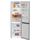 Beko B3RCNA364HXB1 No Frost alulfagyasztós kombinált hűtőszekrény, 210/106L, 59.5x66.3x186.5 cm, csiszolt ezüst szín 