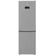 Beko B3RCNA364HXB1 No Frost alulfagyasztós kombinált hűtőszekrény, 210/106L, 59.5x66.3x186.5 cm, csiszolt ezüst szín 
