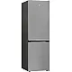 Beko B3RCNA375HXB  No Frost alulfagyasztós kombinált hűtőszekrény, 252/118L, 59.5x67.3x186.5 cm, csiszolt ezüst szín 