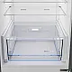 Beko B3RCNA375HXB  No Frost alulfagyasztós kombinált hűtőszekrény, 252/118L, 59.5x67.3x186.5 cm, csiszolt ezüst szín 