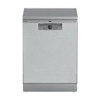 Beko BDFN26540XP mosogatógép, 15 teríték, 3 kosár, automatikus ajtónyitás, 59.8x60x85 cm, acélszürke szín 