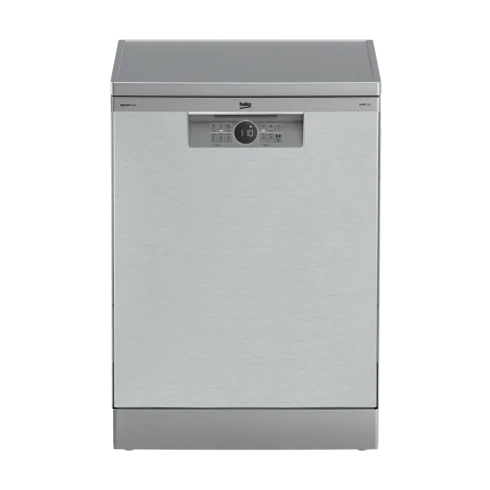 Beko BDFN26540XP mosogatógép, 15 teríték, 3 kosár, automatikus ajtónyitás, 59.8x60x85 cm, acélszürke szín 
