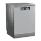 Beko BDFN26540XP mosogatógép, 15 teríték, 3 kosár, automatikus ajtónyitás, 59.8x60x85 cm, acélszürke szín 
