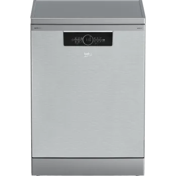 Beko BDFN36551XWP mosogatógép, 15 teríték, inverter motor, Wifi, automatikus ajtónyitás, 59.8x60x85 cm, acélszürke szín 
