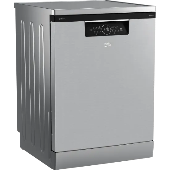 Beko BDFN36560XWP mosogatógép, 15 teríték, 3 kosár, automatikus ajtónyitás, Wifi, 59.8x60x85 cm, acélszürke szín