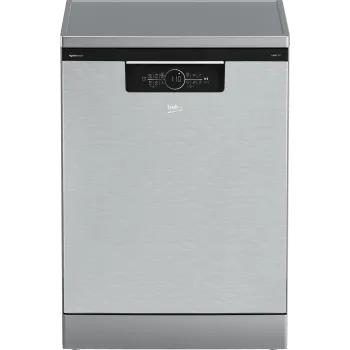 Beko BDFN36560XWP mosogatógép, 15 teríték, 3 kosár, automatikus ajtónyitás, Wifi, 59.8x60x85 cm, acélszürke szín