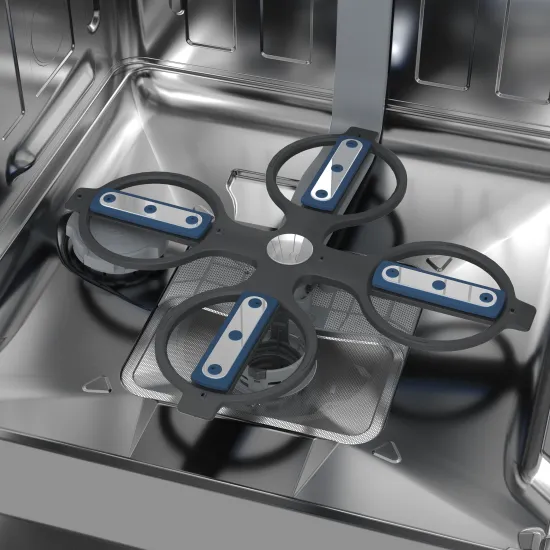 Beko BDFN36560XWP mosogatógép, 15 teríték, 3 kosár, automatikus ajtónyitás, Wifi, 59.8x60x85 cm, acélszürke szín